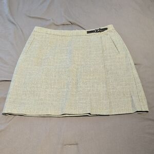 L.L. Bean Women's A-Line Skirt in Black and Cream